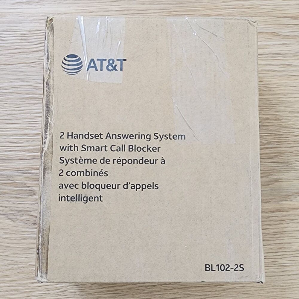 AT&T BL102-2S Cordless Phone Answering Machine Call Block 2 Handsets DECT 6.0